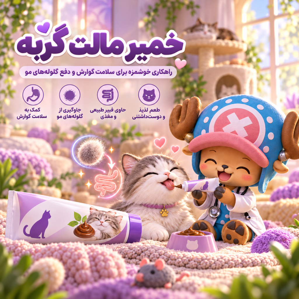 خمیر مالت گربه