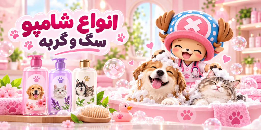 انواع شامپو سگ و گربه
