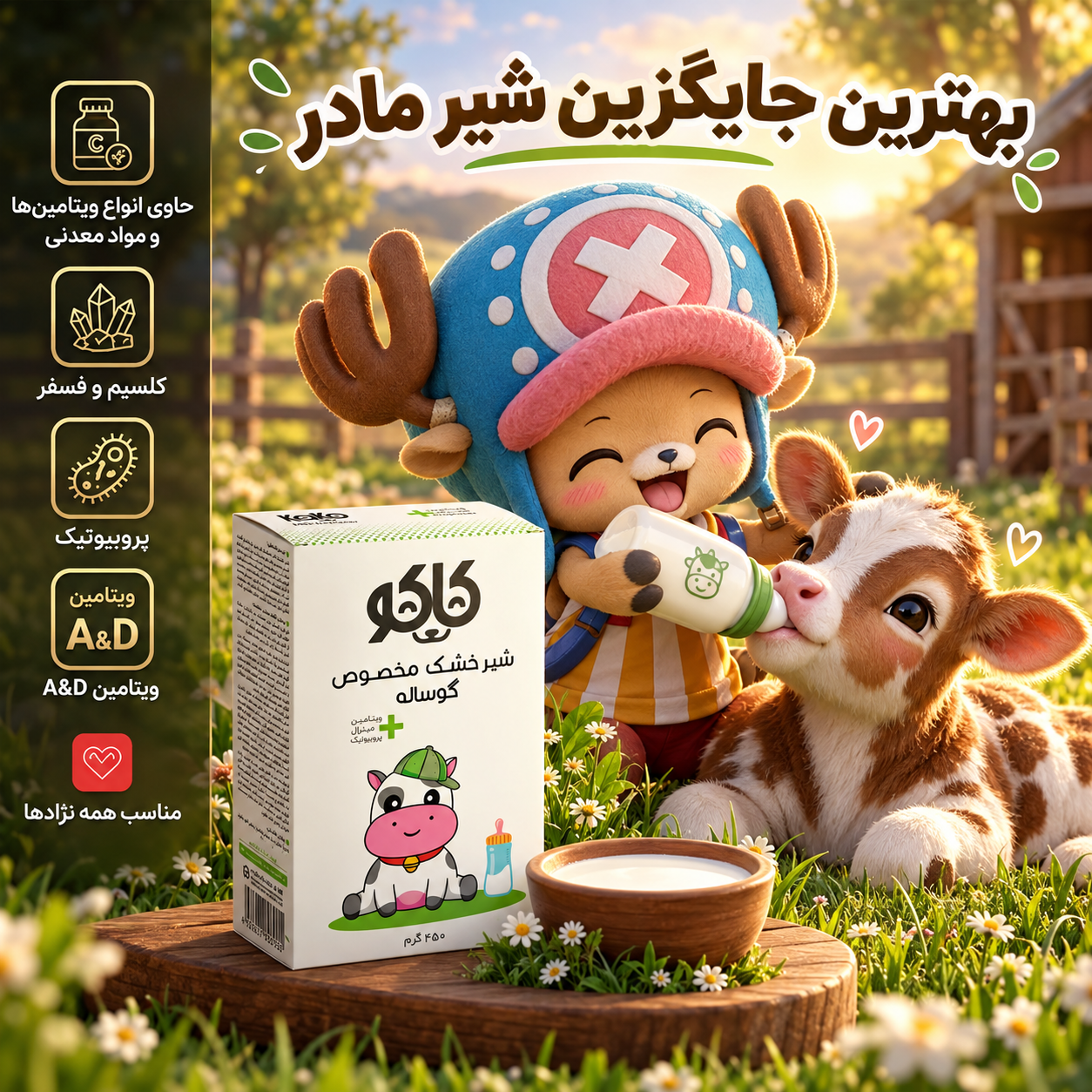 image-10 شیر خشک گوساله کاکو ۱۰ کیلوگرم - تصویر 1